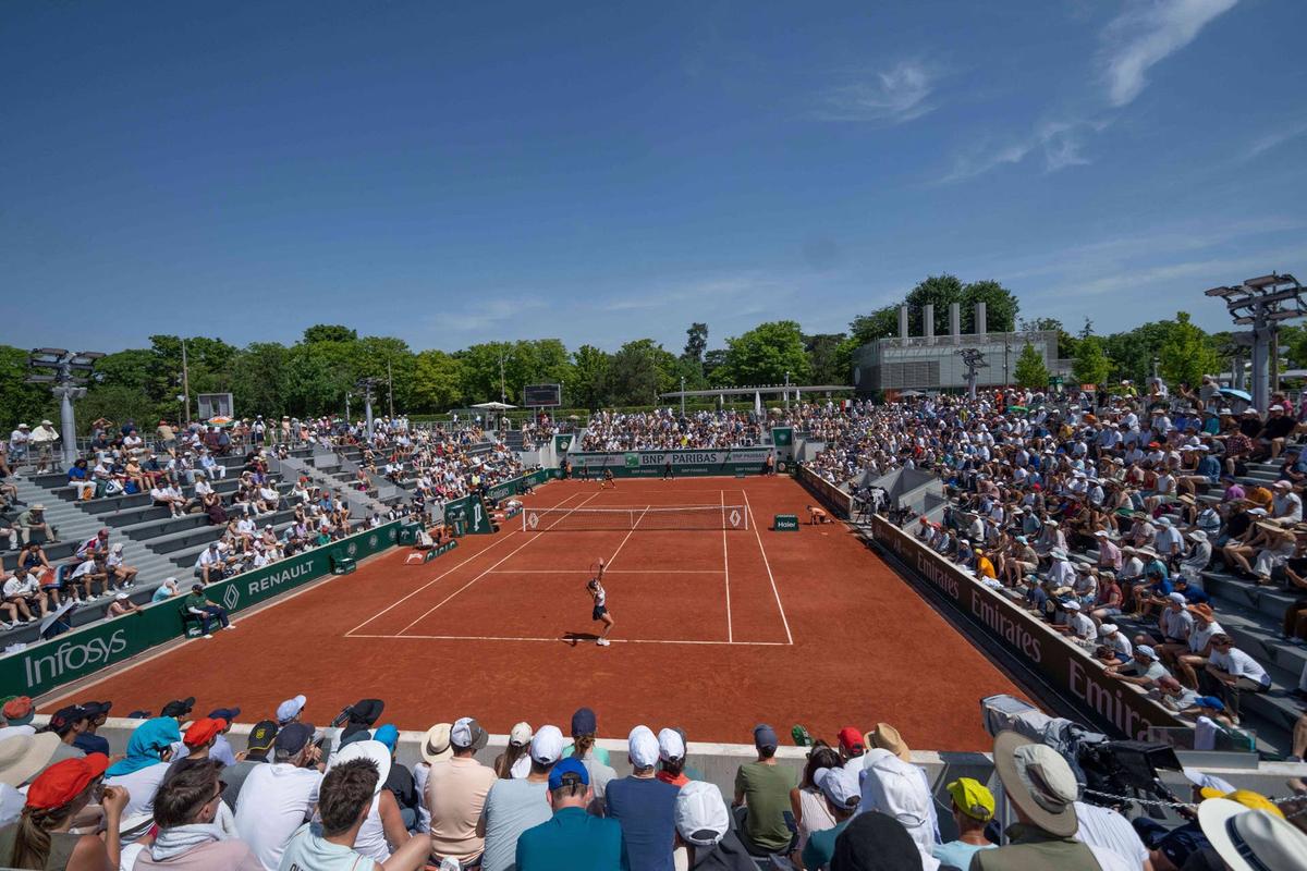  General view of French Open. 