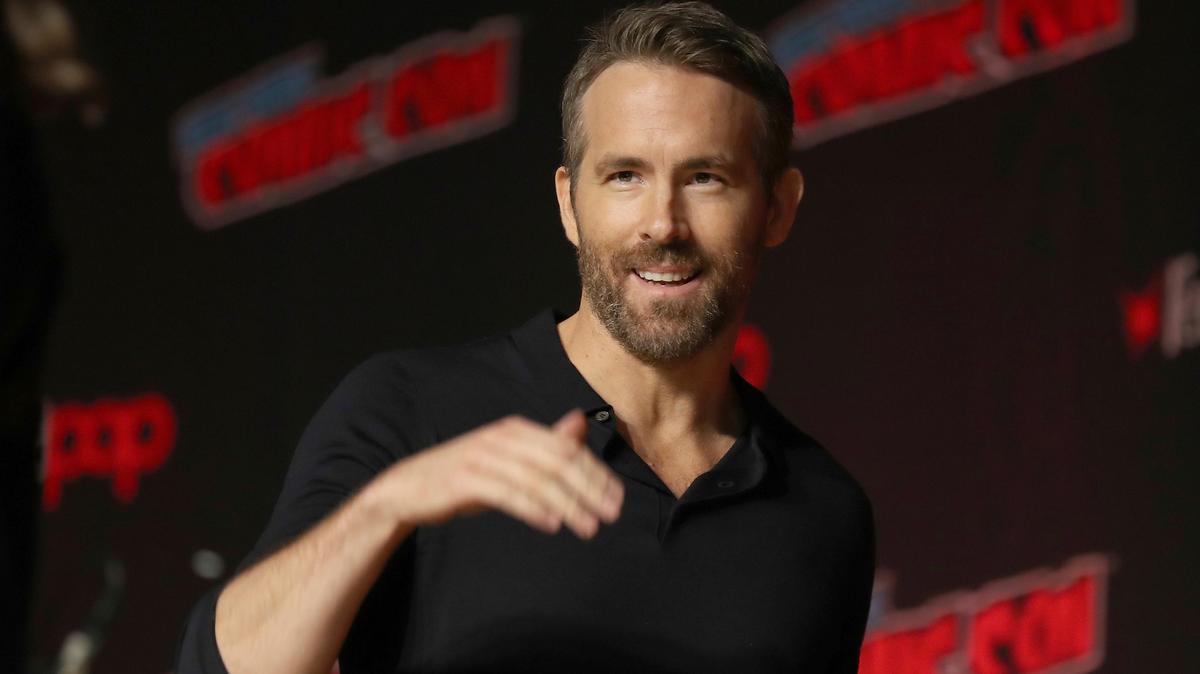 This Oct. 3, 2019 file photo shows Ryan Reynolds at New York Comic Con. Hollywood actors Ryan Reynolds and Rob McElhenney are officially the new owners of Welsh soccer club Wrexham, according to a formal takeover announcement Wednesday Feb. 10, 2021, (AP Photo/Steve Luciano, File)
