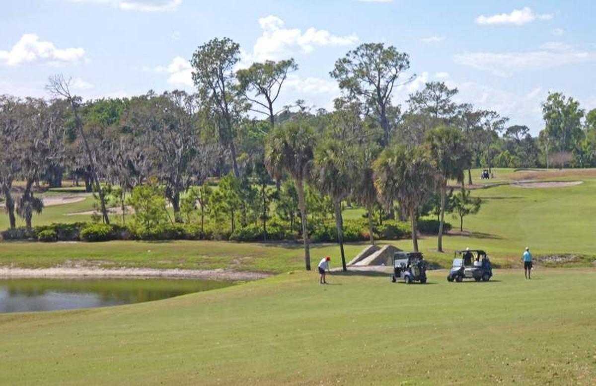  Some golfers playing on El Campeon. Photo credit: Kathleen Walls 
