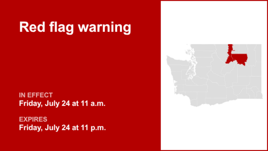 UPDATE: Red flag warning issued for Colville Reservation and Okanogan Valley 