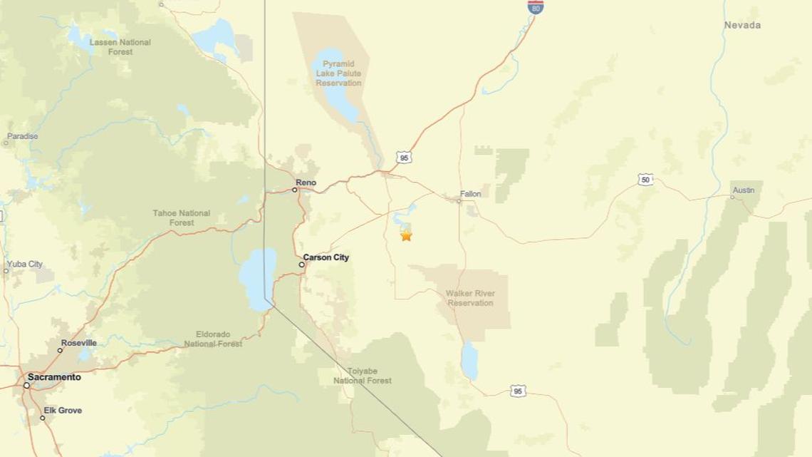 April 17: Earthquake measuring 2.2 struck region near Silver Springs, NV 