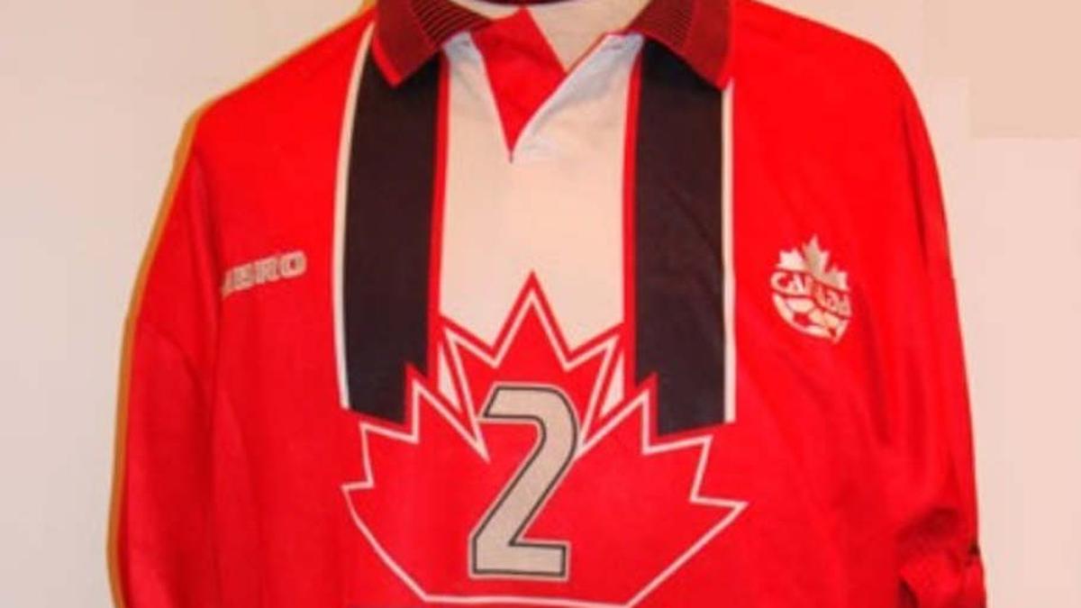 Canada's 1998 home kit did not see much action. | Football Kit Archive 