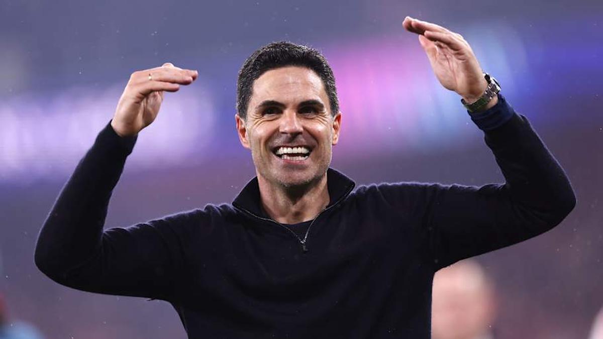  Mikel Arteta is closing on a maiden Premier League title. | Jacques Feeney/Offside/Getty Images 
