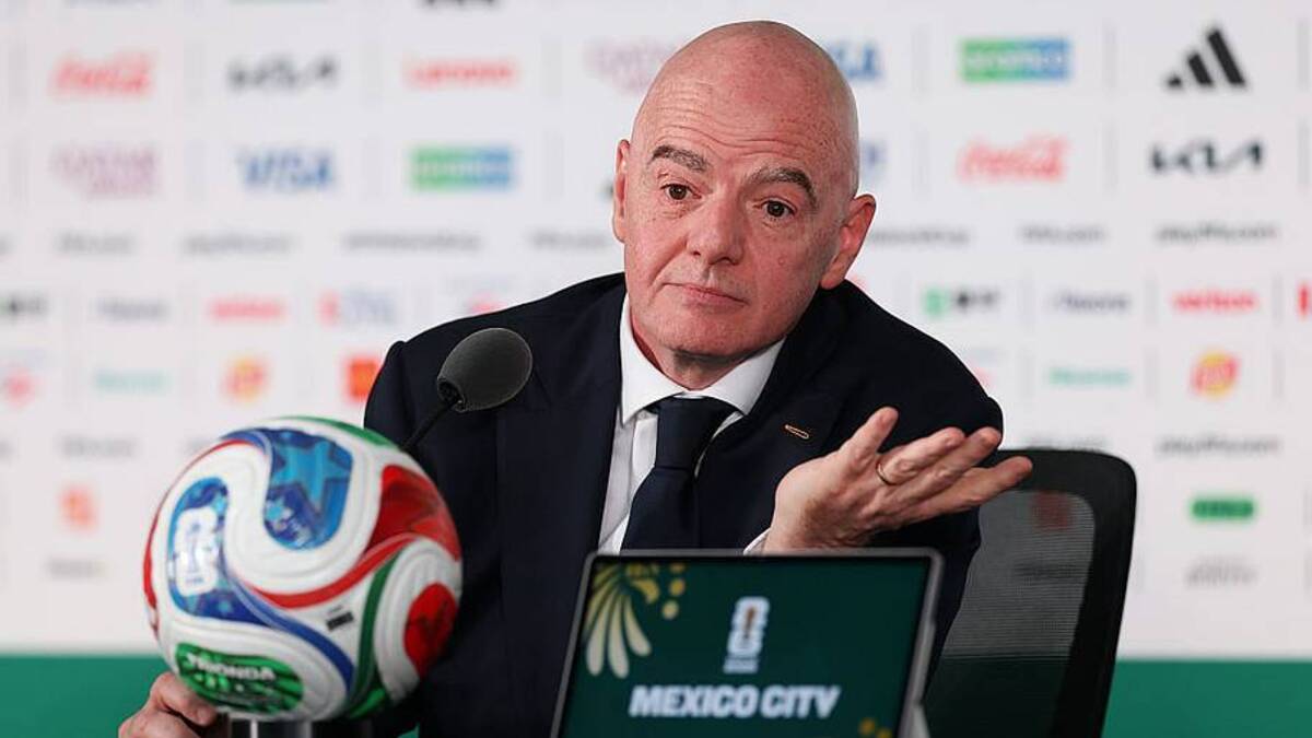  Gianni Infantino did himself little favors in his press conference on Wednesday. | Carl Recine/Getty Images 