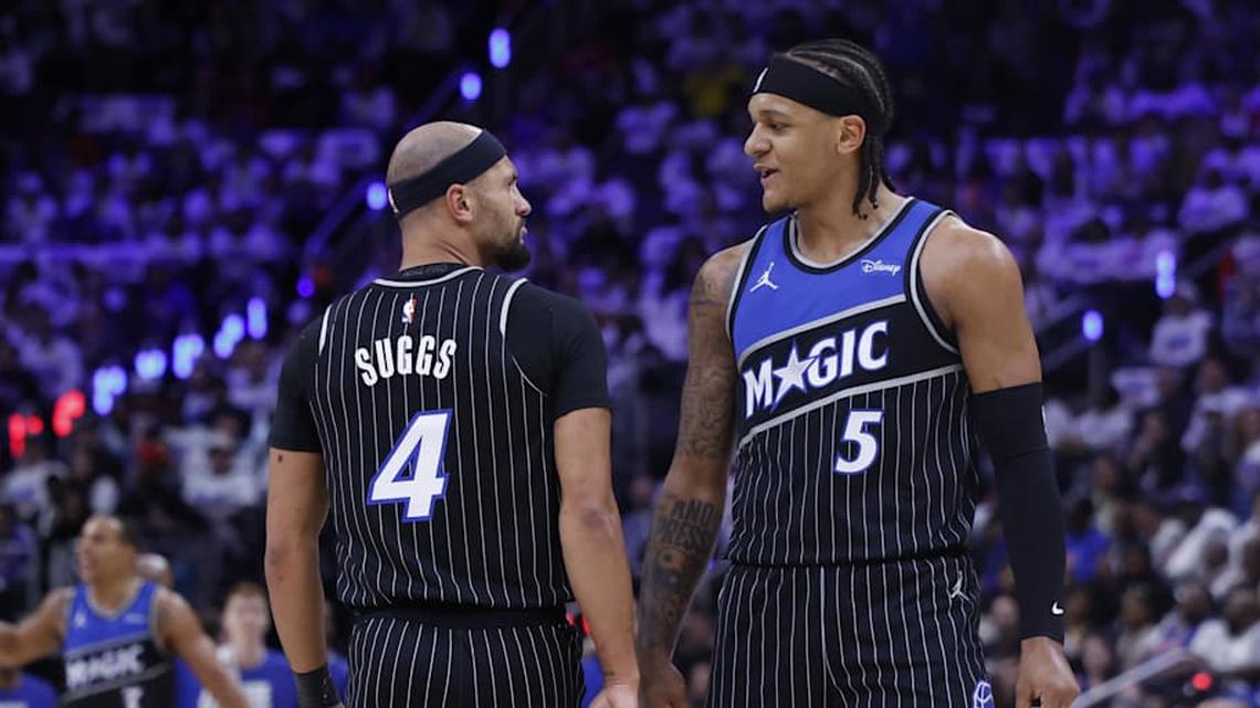  Paolo Banchero led the Magic with 23 points in their Game 1 upset of the Pistons. Jalen Suggs and the rest of the starting lineup scored at least 16 points each. | Rick Osentoski-Imagn Images 
