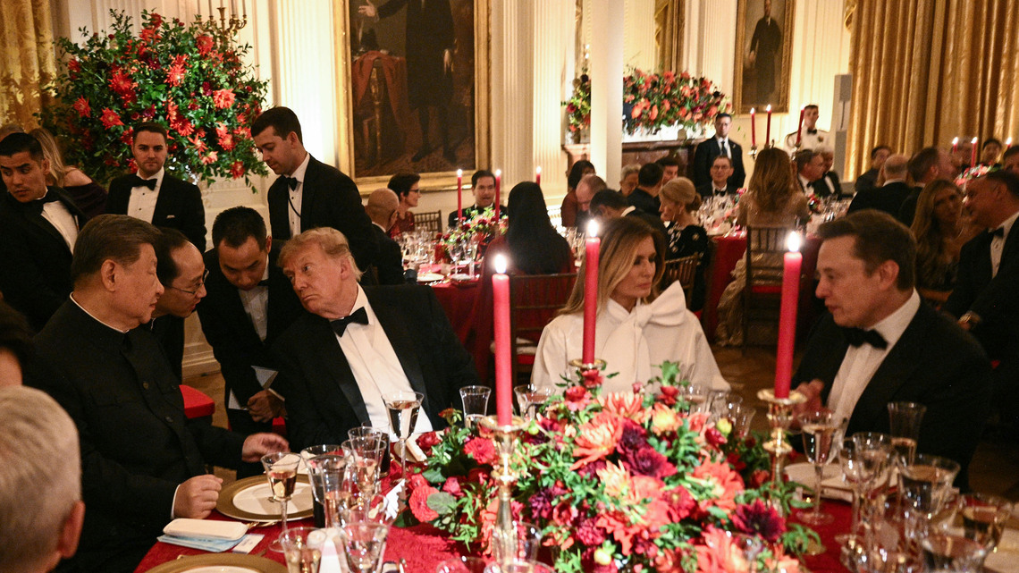 Tech titans join Trump to fete China's Xi at lavish state dinner 