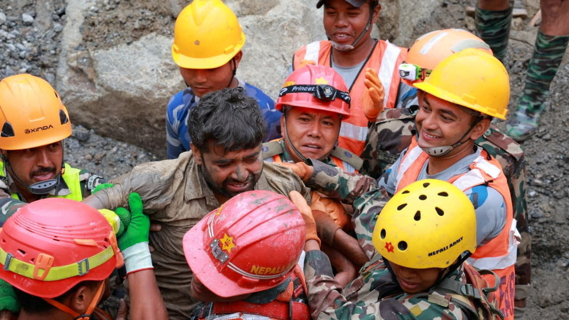 Nepali foreman rescued from tunnel says he stayed behind to help others