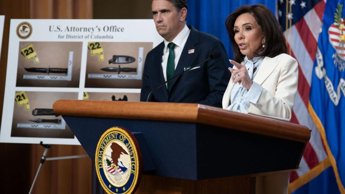 Attorney for the District of Columbia Jeanine Pirro (R) said Sunday new evidence shows a Secret Service agent was struck by a shotgun pellet fired by alleged would-be presidential assassin Cole Allen at the April 25 White House Correspondents' Association Dinner. File Photo by Leigh Vogel/UPI