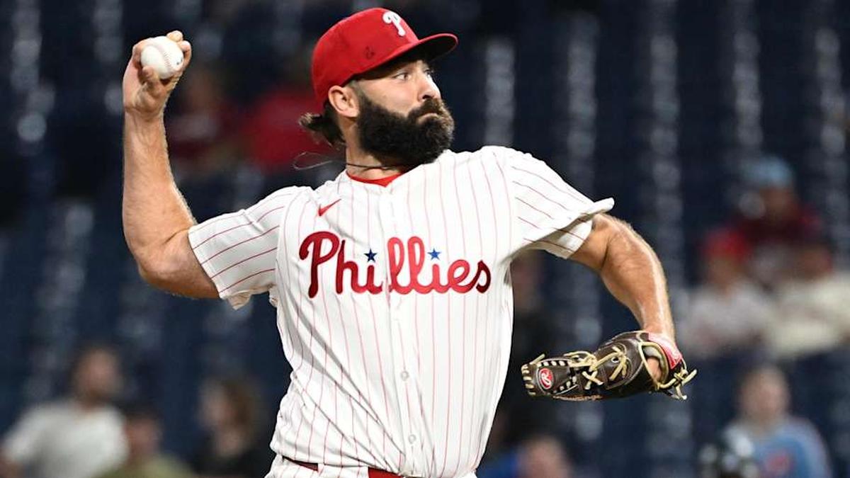  Lou Trivino had a 2.00 ERA in 10 outings with the Phillies last season, which is the type of arm that the Yankees would love to add to the bullpen. | Eric Hartline-Imagn Images 