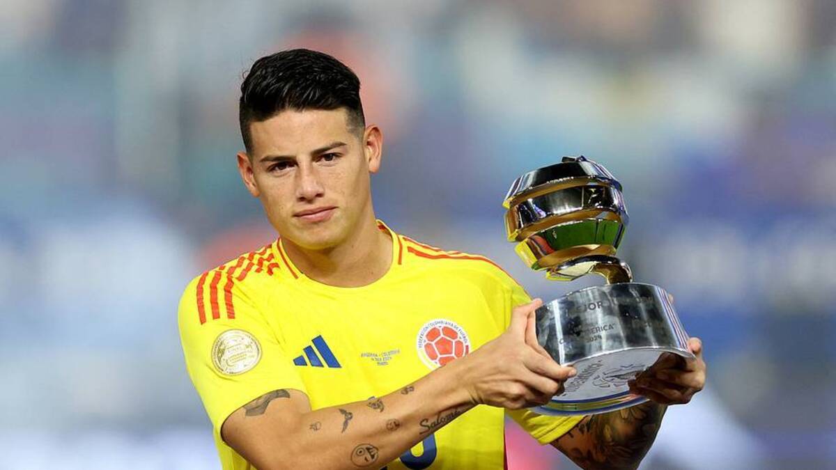  James Rodríguez won the Golden Ball Award as the best player in the 2024 Copa América. | Charly Triballeau/AFP/Getty Images 