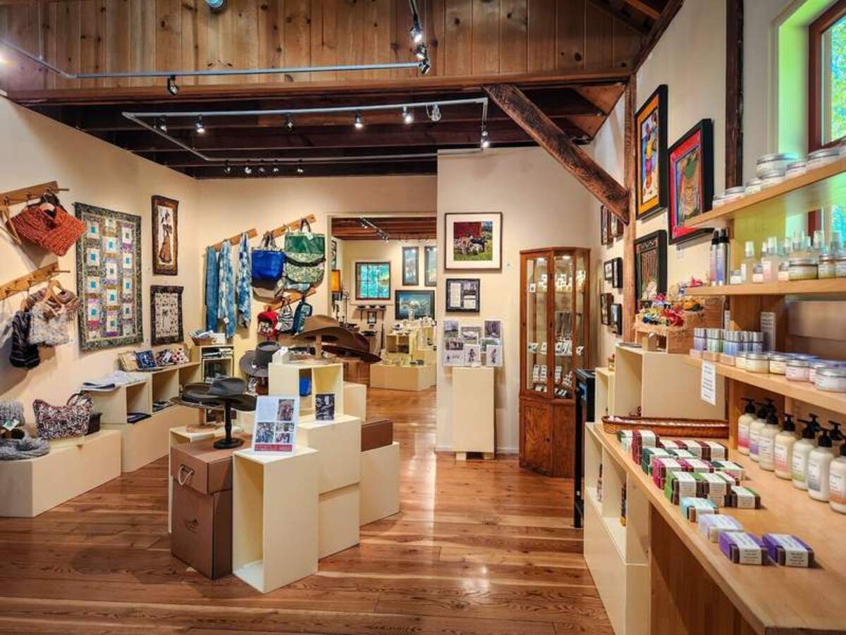  The historic gallery building in Olga showcases incredible handmade works by dozens of local artists. Photo credit: June Russell-Chamberlin 