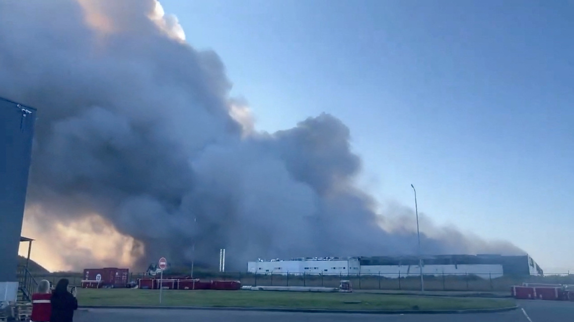 Fire destroys drone-hit Wildberries warehouse in Russia's Tambov region, governor says 