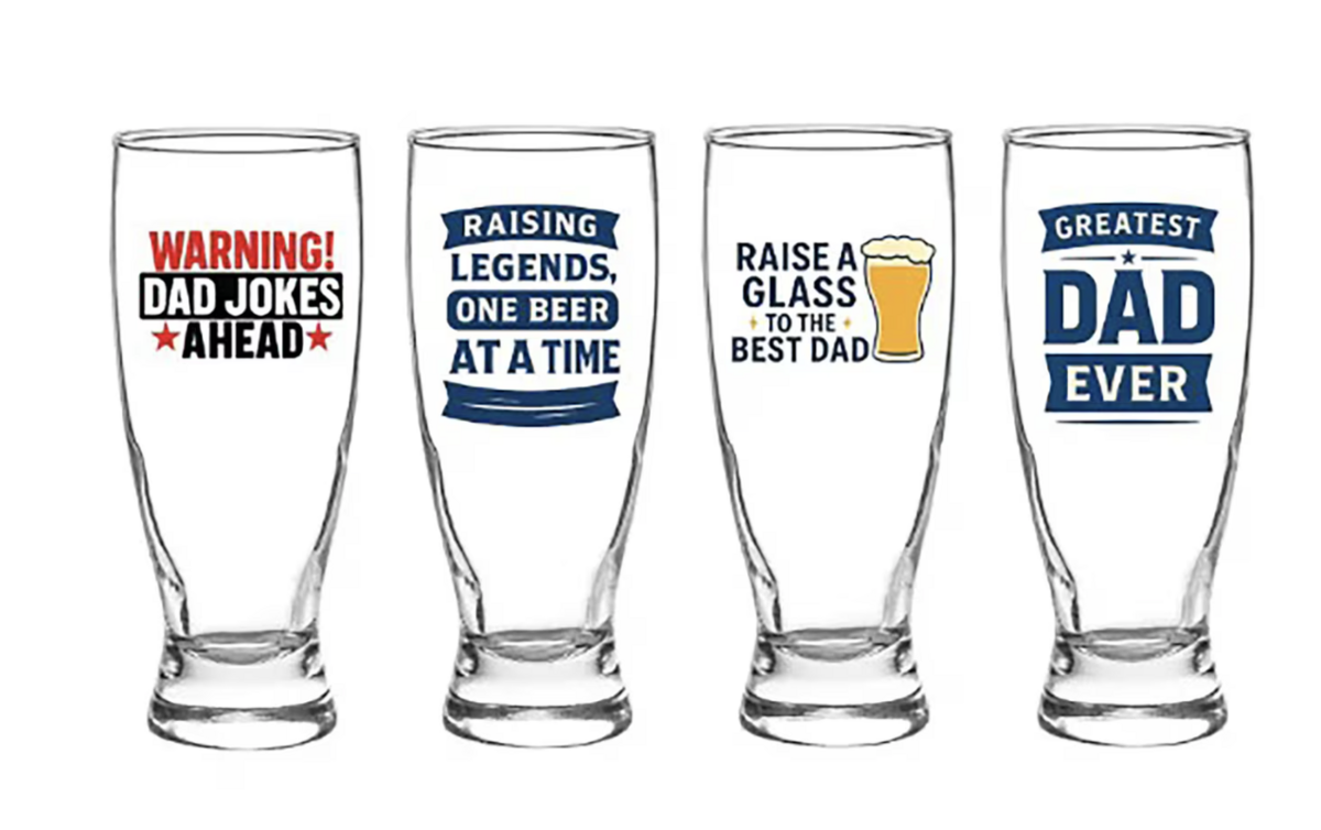 Father’s Day beer glassesCourtesy of Dollar Tree