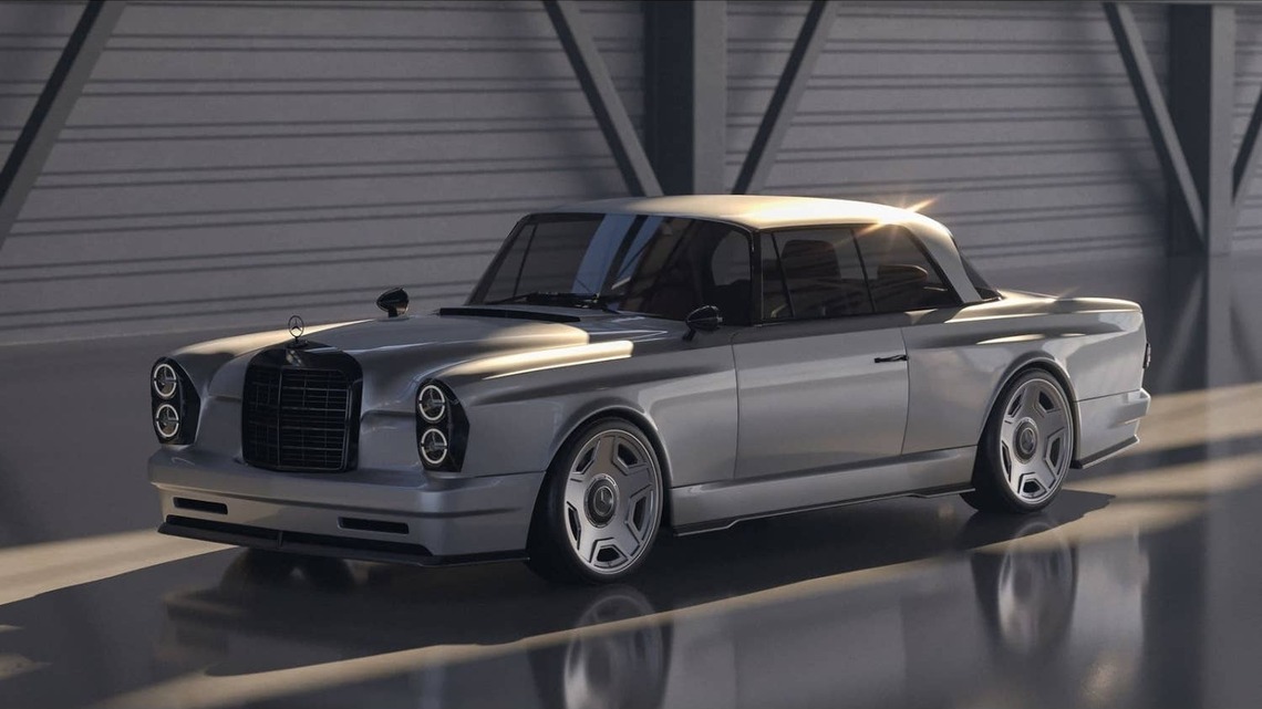 Someone Grafted the C63's Guts Onto a Mercedes-Benz W111 Coupe, and It's Spectacular 