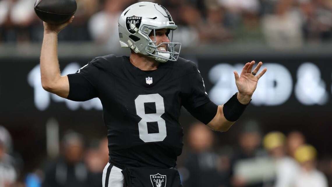 Raiders sticking with Kirk Cousins as they seek to end skid against Jets 