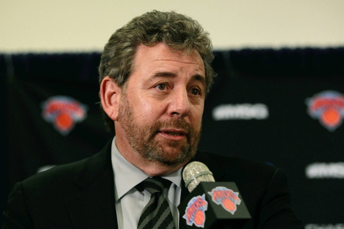  NEW YORK, NY - MARCH 14: Executive Chairman of Madison Square Garden & NBA Governor, James L. Dolan speaks to the media at a press conference to announce Mike Woodson as the interim head coach of the New York Knicks following the resignation of Mike D'Antoni at Madison Square Garden on March 14, 2012 in New York City. (Photo by Chris Trotman/Getty Images) 