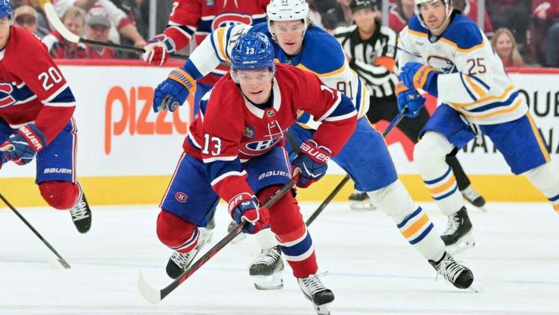 Cole Caufield scores in regulation, OT as Canadiens nip Sabres