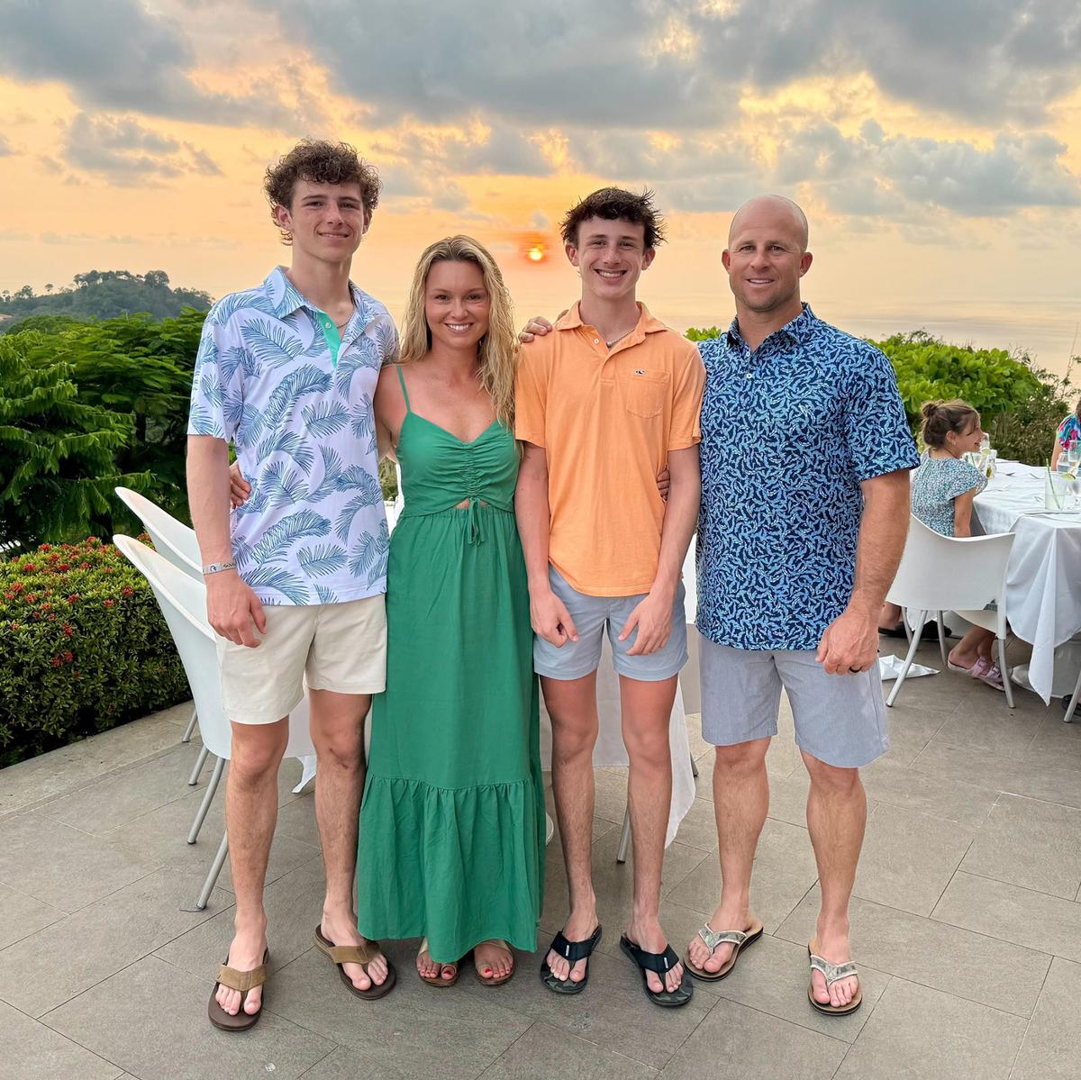 Hunter Gardner, Jessica Gardner, Miller Gardner and Brett Gardner