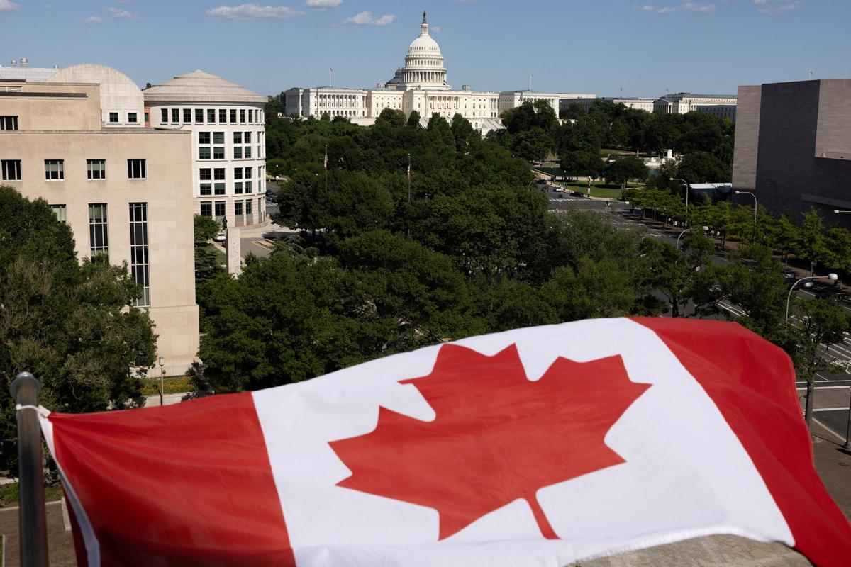 The U.S Capitol is seen from the Embassy of Canada in Washington, D.C., U.S., June 2, 2026. REUTERS/Anna Rose Layden