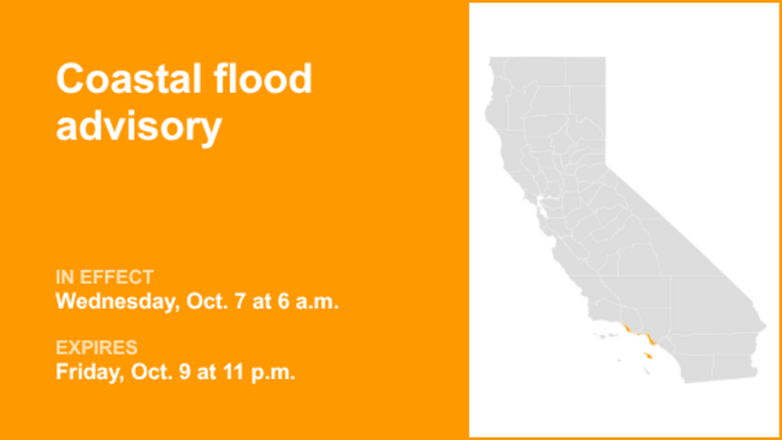 UPDATE: Coastal flood advisory affecting Southern California until Tuesday afternoon 