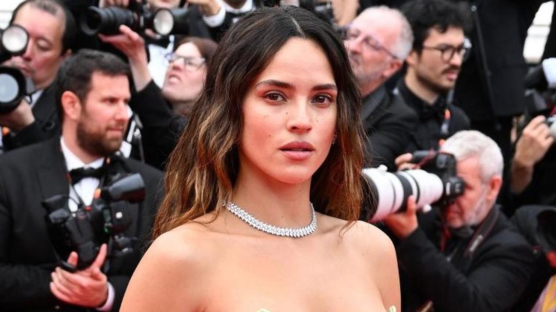 Adria Arjona attends the premiere of "Highest 2 Lowest" at the 78th Cannes Film Festival in France on May 19. The actor turns 34 on April 25. File Photo by Rune Hellestad/UPI