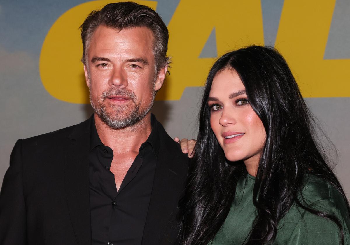 Josh Duhamel (L) and Audra Mari (R) attend the Los Angeles premiere of ‘London Calling’ in 2025.Paul Archuleta