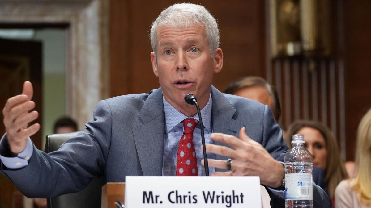 Chris Wright testified Wednesday during a Senate Energy Committee hearing to before his nomination as U.S Secretary of Energy at the U.S. Capitol in Washington, D.C.