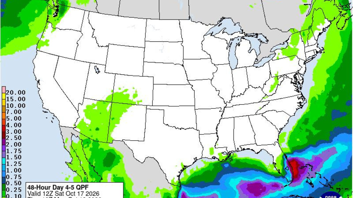 How low will temps fall in Florida after arrival of 'cold' front? 
