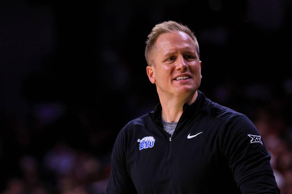  BYU Cougars head coach Kevin Young. Katie Stratman-Imagn Images