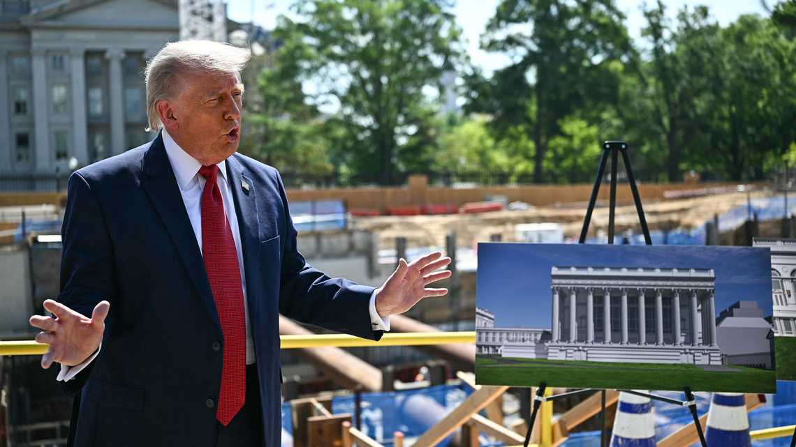 Trump making ballroom ‘fait accompli,' foes tell Supreme Court 