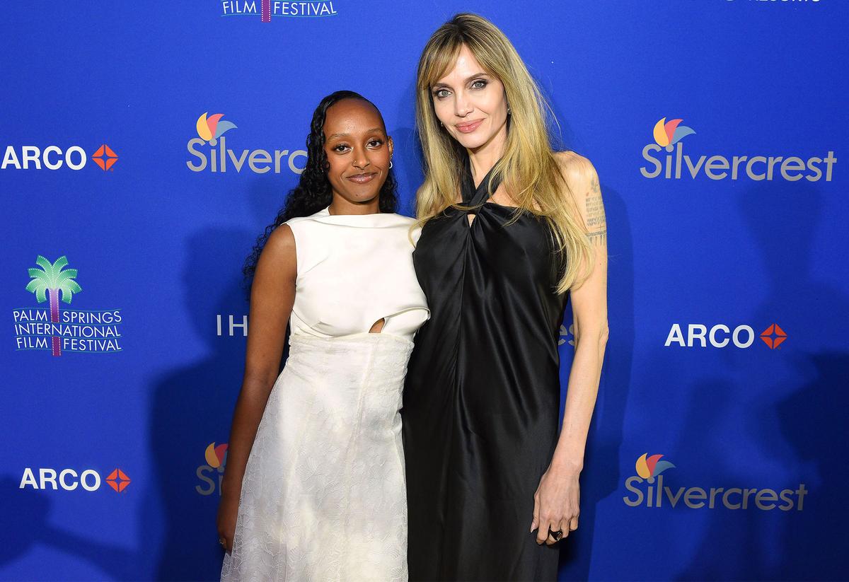 Zahara Marley Jolie and Angelina Jolie