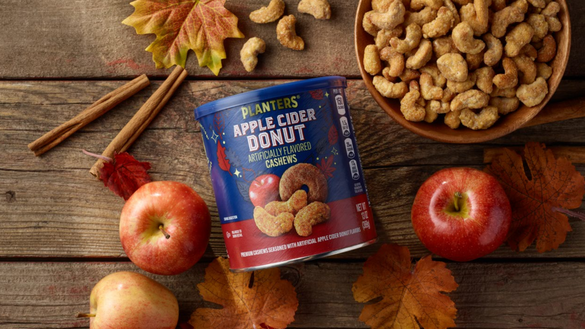 Planters Is Bringing Back Its Apple Cider Donut Cashews Plus a Brand-New Fall Flavor 