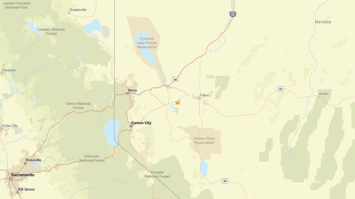 Update: Earthquake of 2.6 magnitude registered close to Silver Springs, NV on May 14 