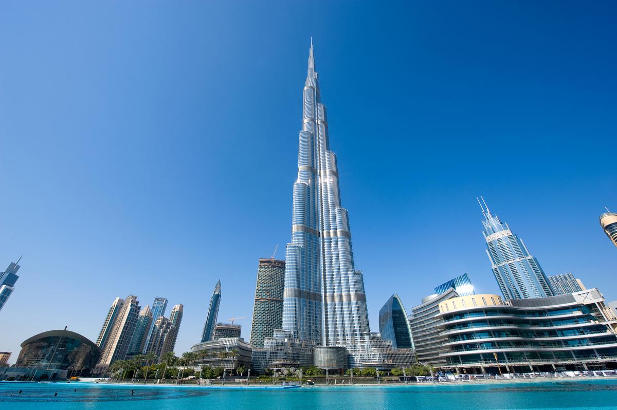  The Burj Khalifa in Dubai. 