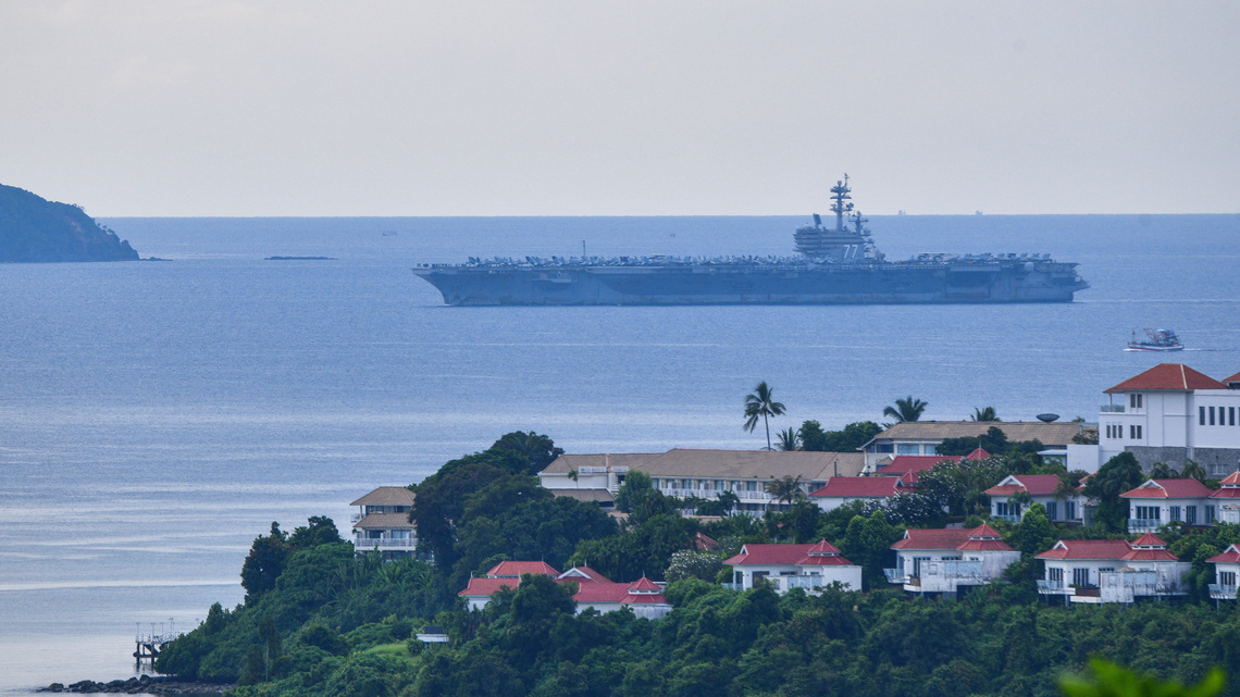 US carrier George H.W. Bush visits Thailand after six-month Middle East deployment 