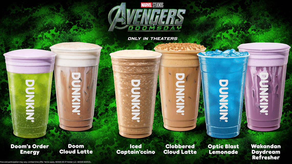 Dunkin' Is Turning Marvel Heroes (and Villains) Into Drinks and Donuts 