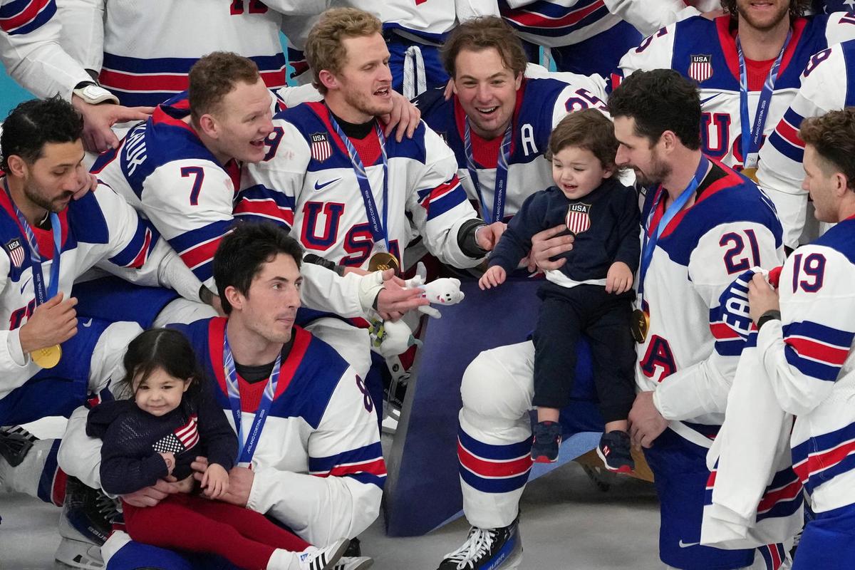  Team USA Celebrates Olympic Gold With Gaudreau Brothers In Mind: 'We Did It For Them' 