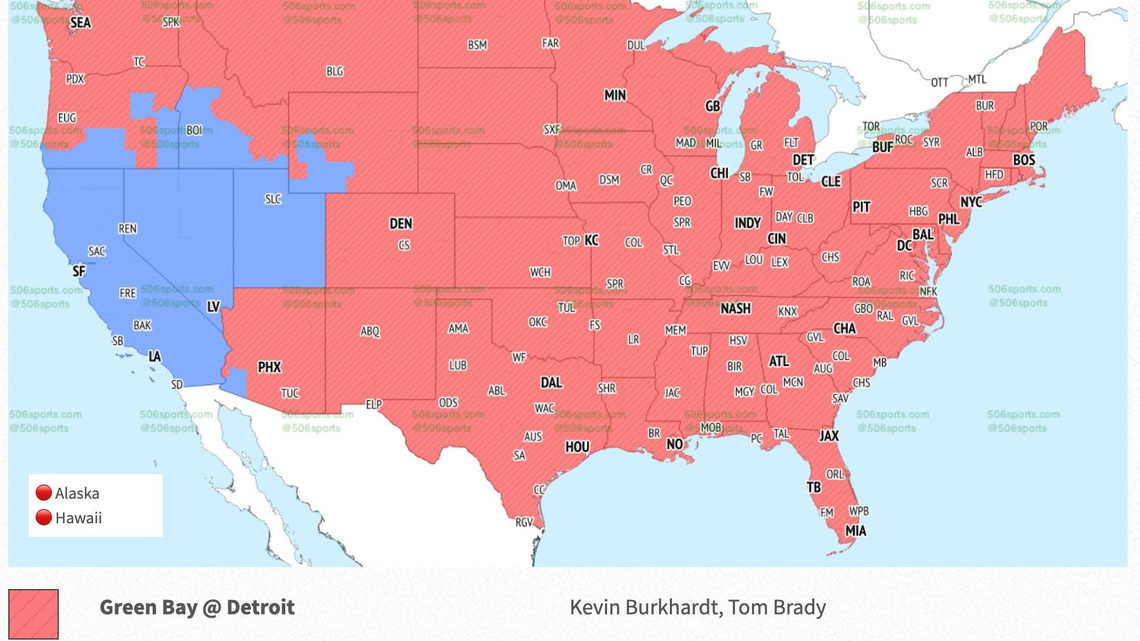 Will Rams-Raiders be on in my area? Week 7 broadcast map, TV channel 