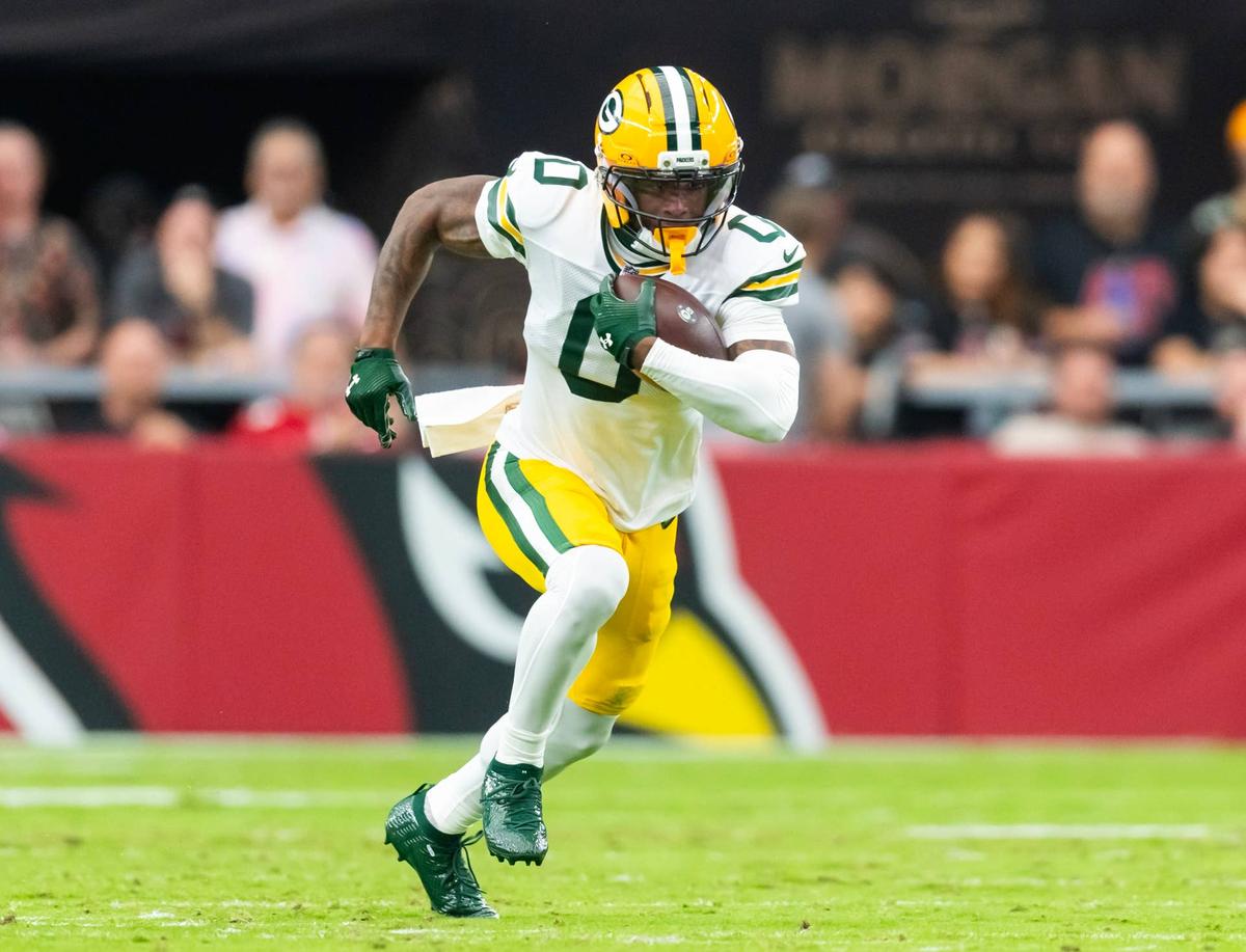  Green Bay Packers wide receiver Matthew Golden (0) Mark J. Rebilas-Imagn Images