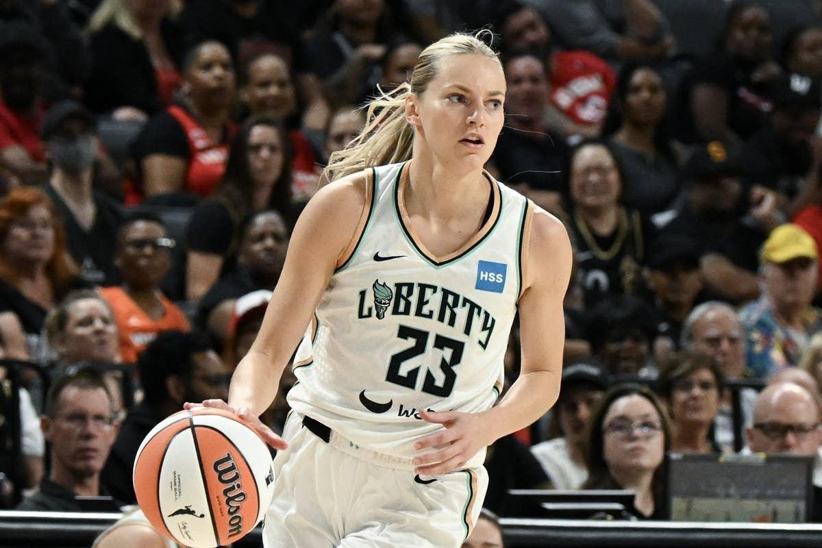  New York Liberty guard Marine Johannes (23) © Candice Ward-Imagn Images 