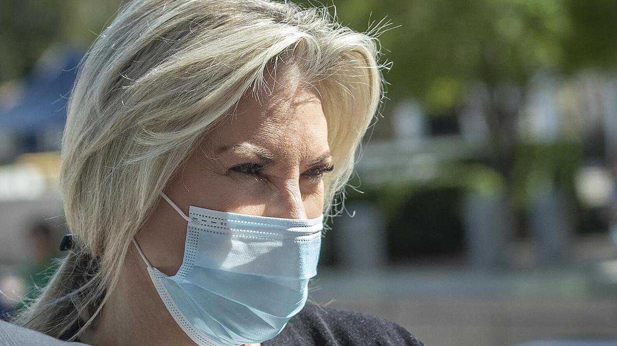 Rebecca Grossman, co-founder of the Grossman Burn Foundation, arrives at Van Nuys Courthouse for her preliminary hearing in April 2022 in Los Angeles. Grossman was charged with murder and other counts stemming from a crash in Westlake Village that left two young brothers dead. Grossman is now serving 15 years to life in prison after being convicted of second-degree murder. (Mel Melcon/Los Angeles Times/TNS)