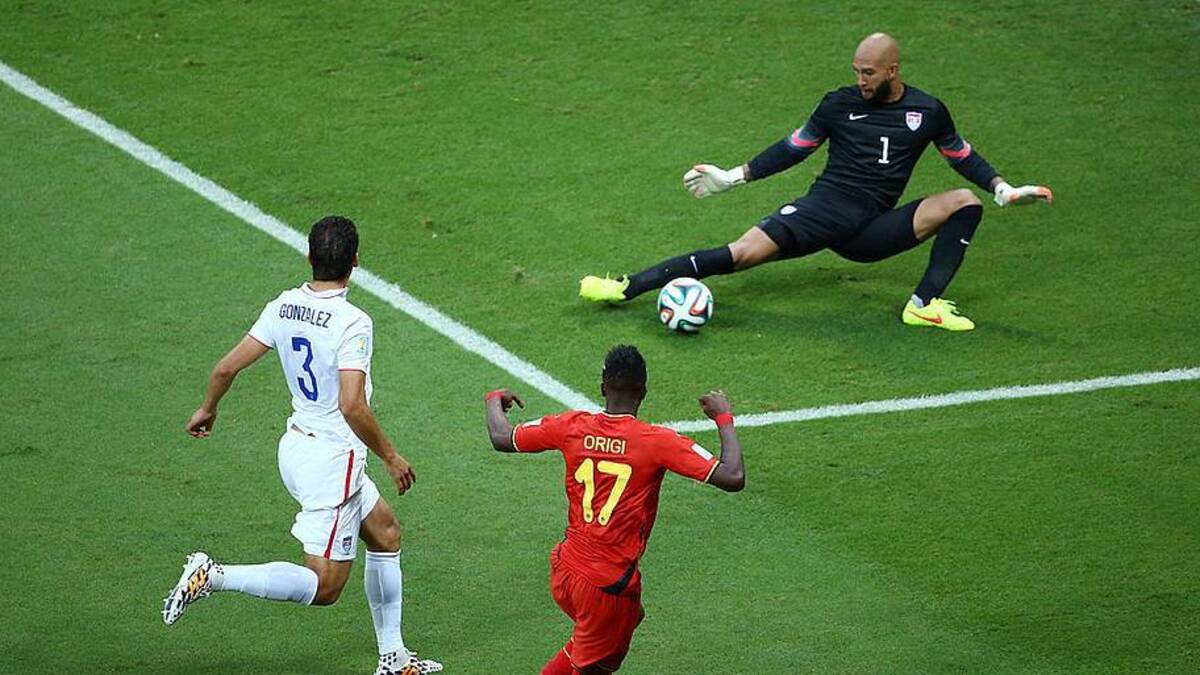  Howard notched a staggering 16 saves against Belgium. | Robert Cianflone/Getty Images 